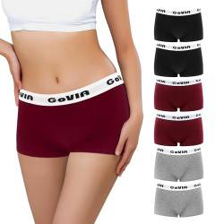 Libella Damen Pantys Boxershorts Nahtlos Damen Baumwolle Boxershorts Panties Unterhosen Radlerhose Boxershorts Damen Baumwolle Shorts Panties Unterwäsche 6er Pack 3921A S von Libella