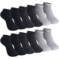 Libella Sneakersocken 2301 (24-Paar, 10/12er Pack) 10/12 Paar Sneaker Socken uni Farbe von Libella