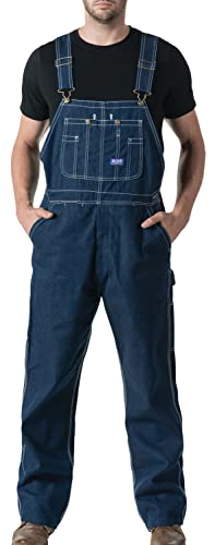 Liberty Herren Latzhose Overalls, Starrer Denim, 66W / 32L von Liberty