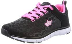 Lico Damen Arlene Sneaker, schwarz/pink, 39 EU von Lico