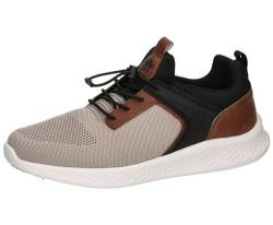 Lico Herren Amaru Sneaker, Beige/Braun/Schwarz, 45 EU von Lico