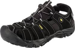 Lico Herren Miami Geschlossene Sandalen, Schwarz, 37 EU von Lico