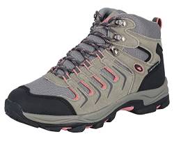 Lico Manaslu High Damen Cross-Laufschuh, Grau/ Rosa, 38 EU von Lico