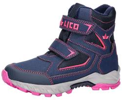 Lico Mauno V Mädchen Schneestiefel, marine/pink, 30 EU von Lico