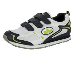 Lico NELSON V Unisex Erwachsene Fitnessschuhe, Weiß/ Marine/ Lemon, 39 EU von Lico