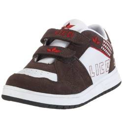 Lico Skully V 150091, Jungen Sneaker, weiss, (weiss-braun-rot), EU 40 von Lico