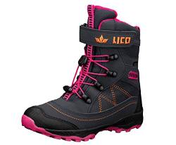 Lico Sundsvall VS Mädchen Schneestiefel, marine/pink/orange, 38 EU von Lico