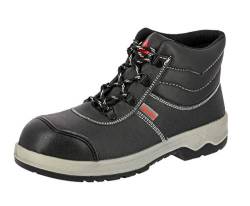 Lico WORKER Herren Sicherheitsstiefel, Schwarz/ Grau/ Rot, 38 EU von Lico