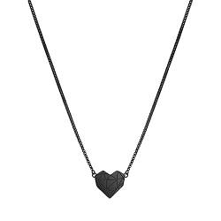 LIEBESKIND Damen-Collier Edelstahl (schwarz), LJ-0617-N-V 40 von Liebeskind