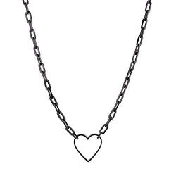 LIEBESKIND Damen-Collier Edelstahl (schwarz) von Liebeskind