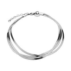 LIEBESKIND Damen-Fußkette Edelstahl One Size Silber 32016808 von Liebeskind