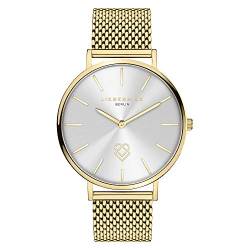 Liebeskind Berlin Damen Analog Quarz Uhr mit Edelstahl Armband LT-0249-MQ, Ip Gold-silber von Liebeskind