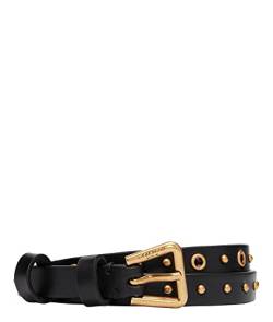 Liebeskind Berlin PB Belt Studs Gold Gürtel, Small, Black von Liebeskind