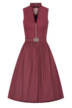 Midi Dirndl 65 cm dunkelrot gemustert Leonora 008845 - limitiert von Lieblingsgwand