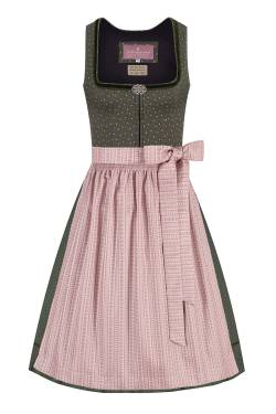 Midi Dirndl 65 cm oliv altrosa Marlen 010956 - limitiert von Lieblingsgwand