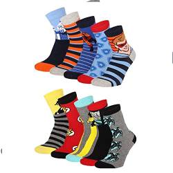 Lieblingsstrumpf24 10er Pack Socken Kinder Jungen Mädchen Baumwolle(Fashion 3 Mix 31-34) von Lieblingsstrumpf24