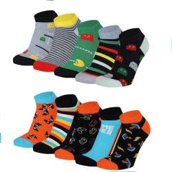 Lieblingsstrumpf24 10er Pack Socken Kinder Jungen Mädchen Baumwolle Öko-Tex Standard 100 (27-30, Sneaker Socken Game Over) von Lieblingsstrumpf24