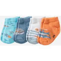 Baby-Jungen-Sneaker-Socken, 4er-Pack von Liegelind