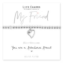 Life Charms Armband mit Aufschrift "You Are A Fabulous Friend" von Life Charms