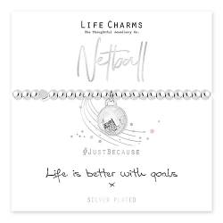 Life Charms Netzball-Armband, Silber von Life Charms