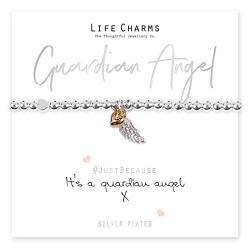 Life Charms Schutzengel Armband, Einheitsgröße, Silber von Life Charms