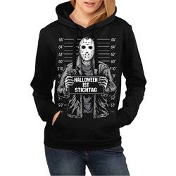 Life Is Pain Frauen und Damen Kapuzenpullover Halloween ist Stichtag Größe XS - XXL von Life Is Pain