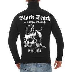 Life Is Pain Herren Jacke Sweatjacke Der schwarze Tod DIE PEST Europa Tour (mit Rückendruck) Größe M - 5XL von Life Is Pain