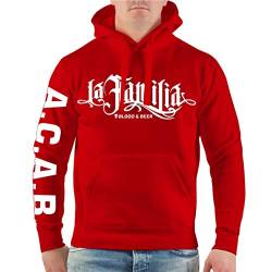 Life Is Pain Herren Kapuzenpullover Hoodie La Familia Blut & Bier Grösse M bis 5XL von Life Is Pain