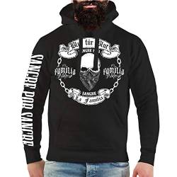 Life Is Pain Herren Kapuzenpullover La Familia Blut für Blut Hoodies Blood Gang Streetwear von Life Is Pain