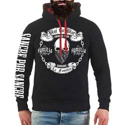 Life Is Pain Herren Kapuzenpullover La Familia Blut für Blut Hoodies Blood Gang Streetwear von Life Is Pain