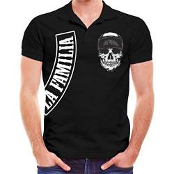 Life Is Pain Herren Poloshirt Polohemd La Familia FCK United WE Stand (mit Rückendruck) von Life Is Pain