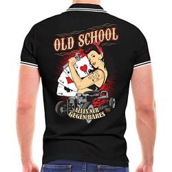 Life Is Pain Herren Poloshirt Polohemd Oldschool Alles gegen Bares (mit Rückendruck) Größe S - 5XL von Life Is Pain
