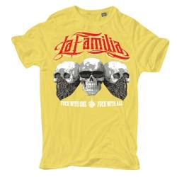 Life Is Pain Herren Tshirt La Familia FCK Mittelfinger & Sonnenbrille von Life Is Pain