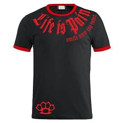 Life Is Pain Herren Tshirt Marke Edition Tattoo Rapper (mit Rückendruck) Größe S bis 5XL von Life Is Pain