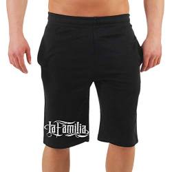 Life Is Pain Männer und Herren Kurze Hose Shorts LA Familia Größe M - 10XL von Life Is Pain