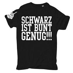 Life Is Pain Übergrößen Herren Tshirt Schwarz ist bunt genug Größe 3XL - 8XL von Life Is Pain