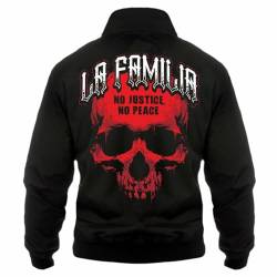 Männer Harrington Jacke La familia FCK No Justice No Peace (mit Rückendruck) Größe M - 5XL von Life Is Pain