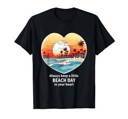 Das Leben ist wirklich gut Beach Heartbeat Sommer Strandurlaub T-Shirt von Life Is Really Good Summer Beach Vacation Graphic