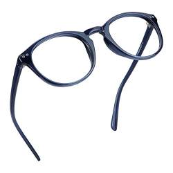 LifeArt Blaue Licht Blockieren Brille, Anti-Augen-Müdigkeit, Computer Lesebrillen, Gaming Brille, TV Brille für Frauen Männer, Anti UV, Anti Glare (Kriegemarine, 0.75 Vergrößerung von LifeArt