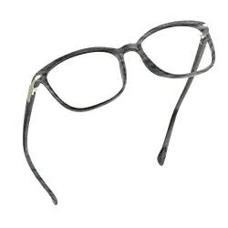 LifeArt Blaulicht-Schutzbrillen, Computer-Lesebrillen, Spielbrillen, TV-Brillen für Frauen, Männer, Blendschutz(Holz,1.00 Vergrößerung) von LifeArt