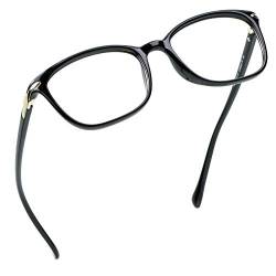 LifeArt Blaulicht-Schutzbrillen, Computer-Lesebrillen, Spielbrillen, TV-Brillen für Frauen, Männer, Blendschutz (Schwarz, 2.50 Vergrößerung) von LifeArt