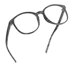 LifeArt Blue Light Blocking Brille, Anti Eyestrain, Computer Lesebrille, TV Brille für Frauen Männer(Holz,1.25 Vergrößerung) von LifeArt
