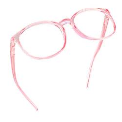 LifeArt Blue Light Blocking Brille, Anti Eyestrain, Computer Lesebrille, TV Brille für Frauen Männer(Rosa,2.50 Vergrößerung) von LifeArt