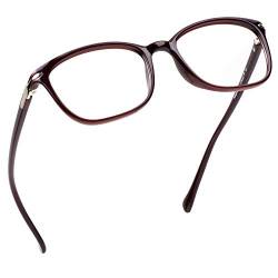 LifeArt | Brille mit Blaulichtfilter, Computer-, Lese- und Gaming-Brille für Frauen und Männer, Blendschutz (Dunkelrot, keine Vergrößerung) von LifeArt