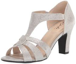 LifeStride Damen Caramel Sandale mit Absatz, Silber, 39 EU von LifeStride