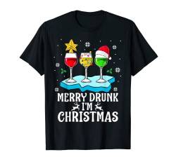 Lustiges Weihnachten Wein Alkohol Saufen 2021 Spruch T-Shirt von Lifua