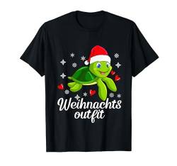 Weihnachtsoutfit Schildkröte lustiges Weihnachten 2021 T-Shirt von Lifua