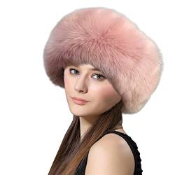 Lifup Damen Winter Kunstpelz Stirnband Elastische Ohrenschützer Rosa One size von Lifup