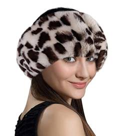 Lifup Damen Winter Kunstpelz Stirnband Elastische Ohrenwärmer Leopardenmuster 2 One size von Lifup