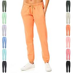 Light and Shade Damen Soft Touch Loungewear Jogginghose Jogger Jogginghose, Orange, XS von Light & Shade